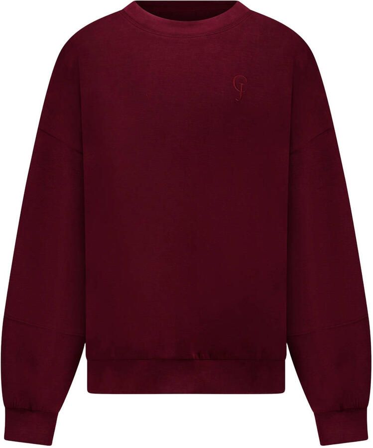 Cars sweater met logo donkerrood
