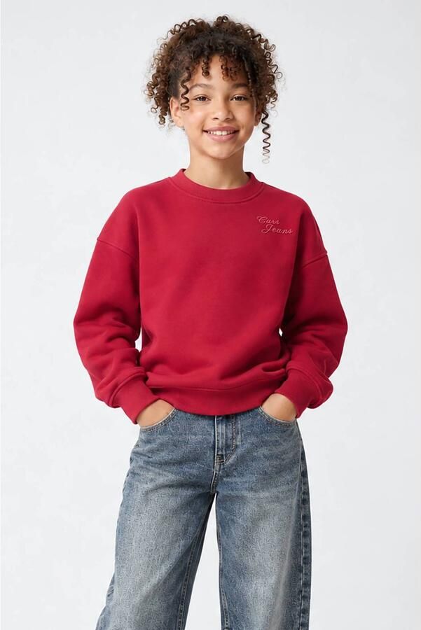 Cars sweater met backprint donkerrood Backprint
