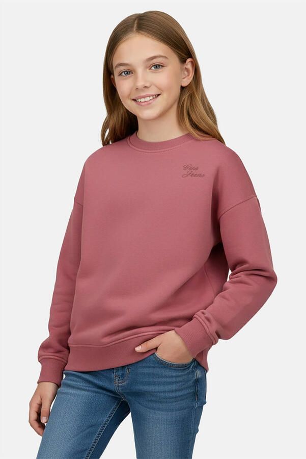 Cars sweater met logo roze