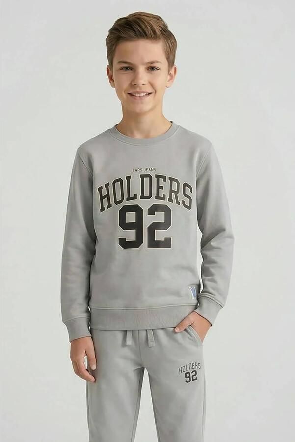 Cars sweater met print grijs Printopdruk
