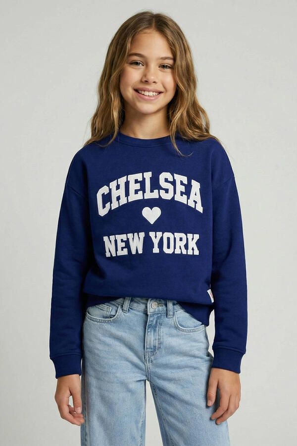 Cars sweater met print marineblauw