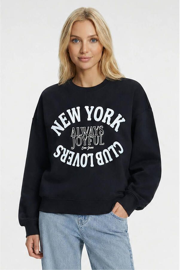 Cars sweater met print zwart