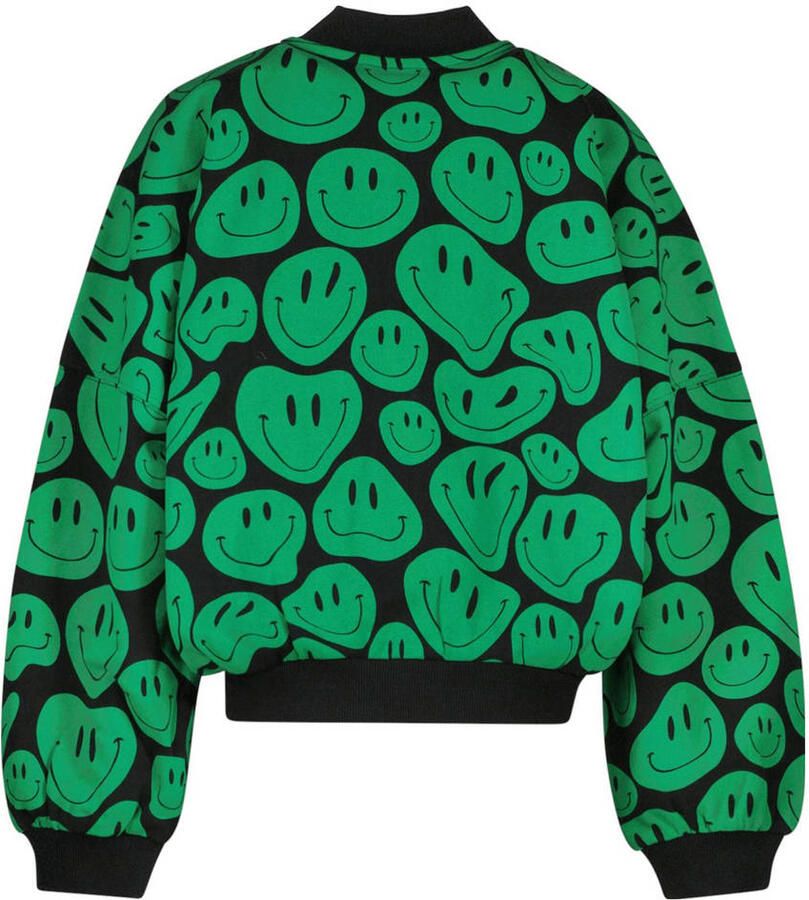Cars sweatvest JIMENA met all over print zwart groen - Foto 1