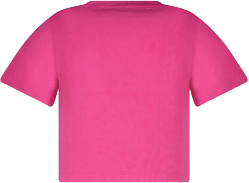 Cars T-shirt JOSYA fuchsia Top Roze Meisjes Katoen Ronde hals Effen 164
