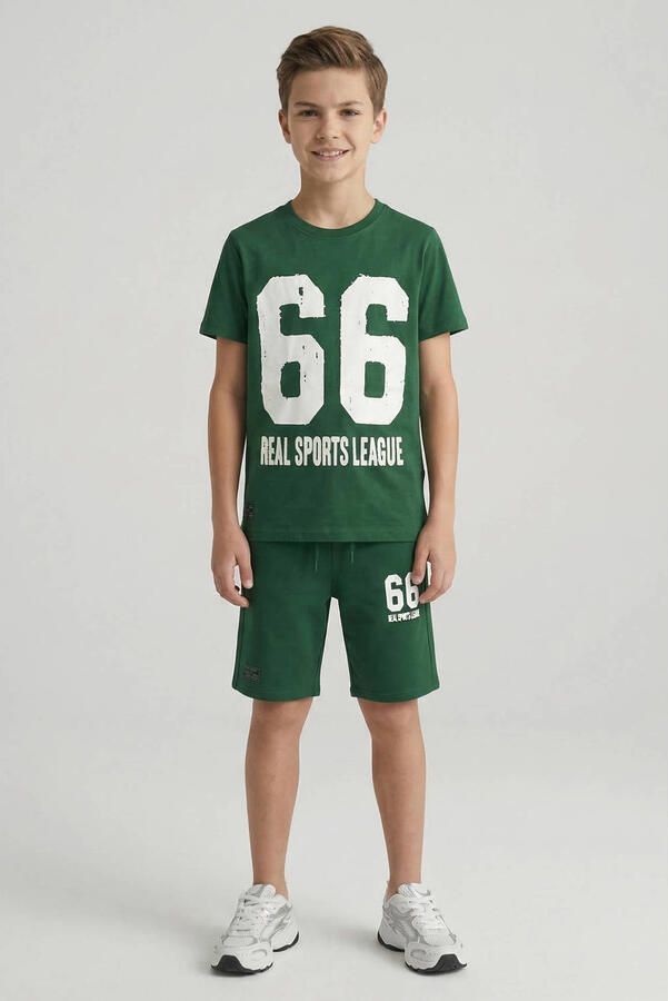 Cars T-shirt + korte broek groen