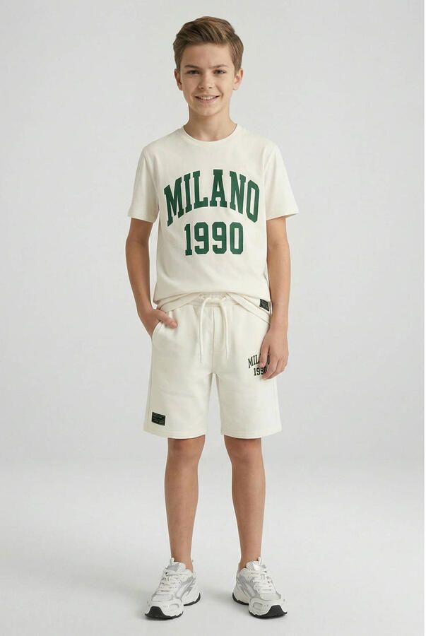 Cars T-shirt + korte broek wit