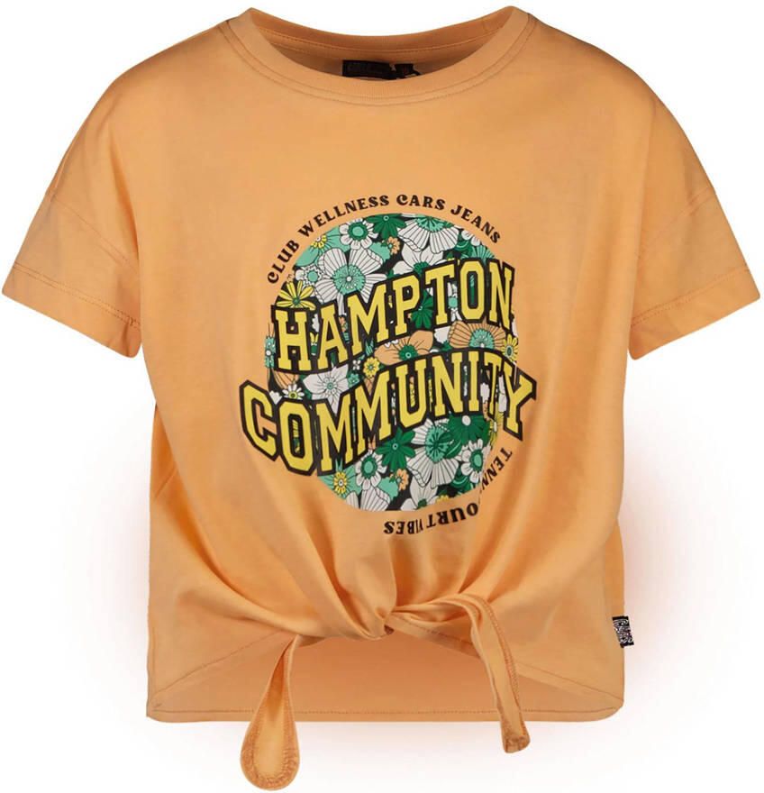 Cars T-shirt MADISON met printopdruk perzik Oranje Meisjes Katoen Ronde hals 152 - Foto 2