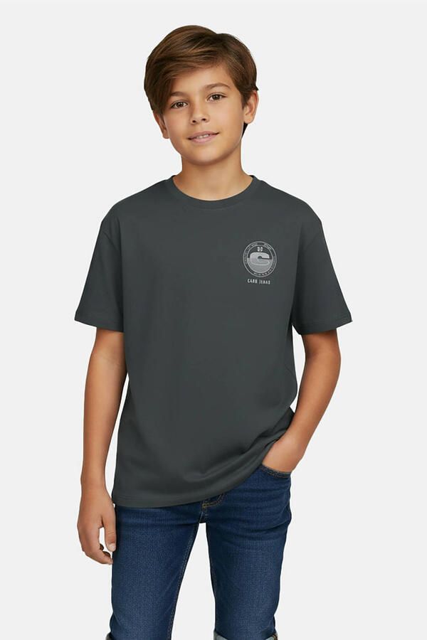 Cars T-shirt met backprint antraciet