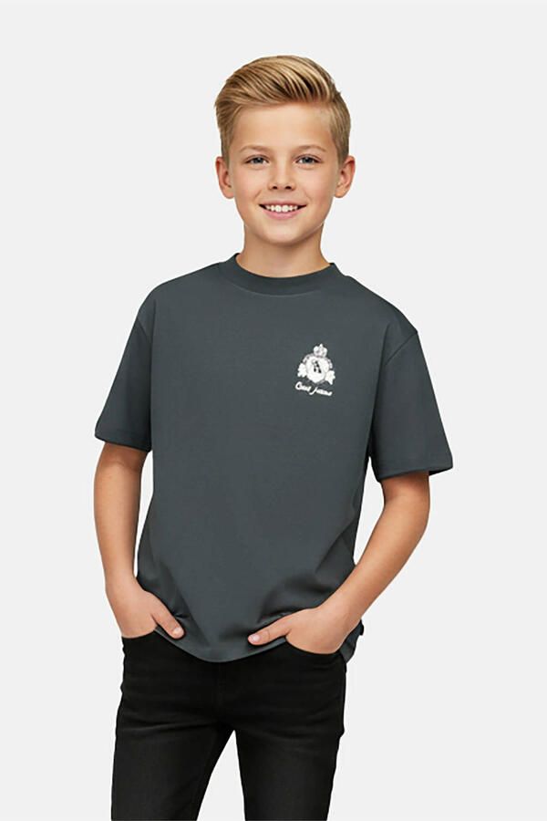 Cars T-shirt met backprint antraciet