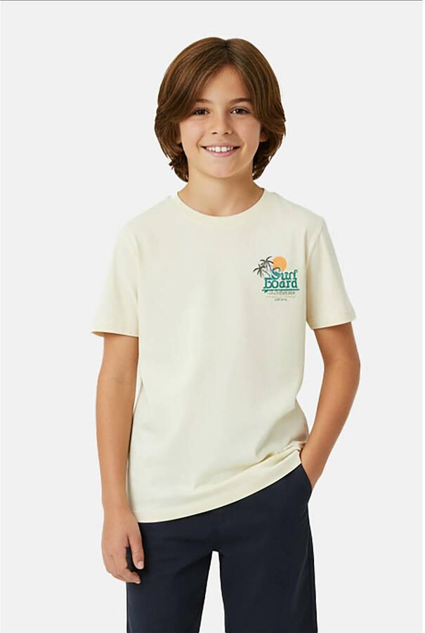 Cars T-shirt met backprint beige
