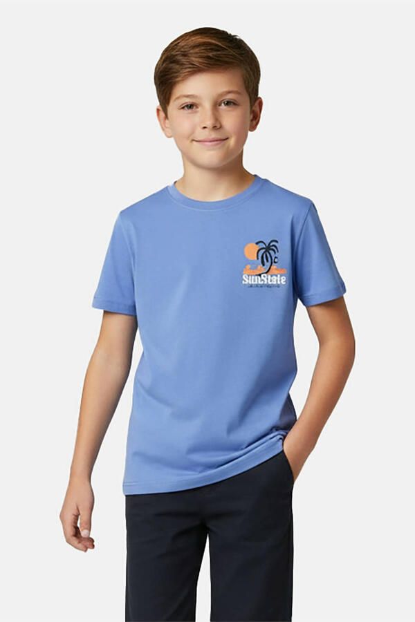 Cars T-shirt met backprint blauw