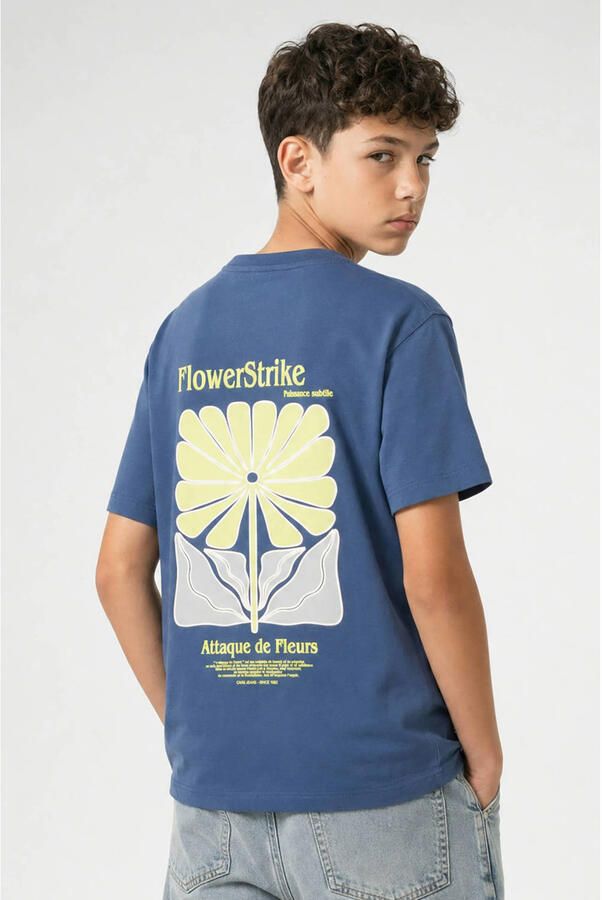Cars T-shirt met backprint blauw - Foto 3