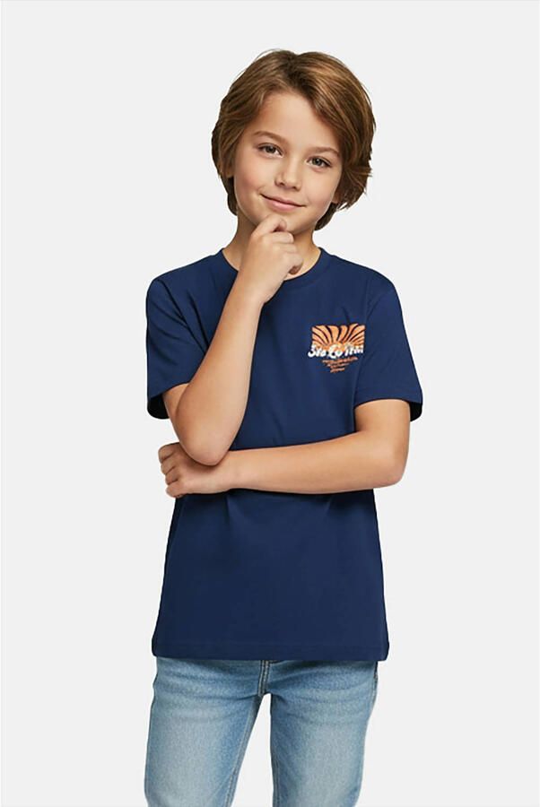 Cars T-shirt met backprint donkerblauw