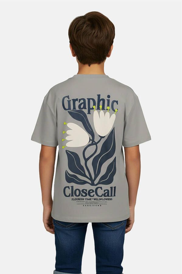 Cars T-shirt met backprint grijs - Foto 2
