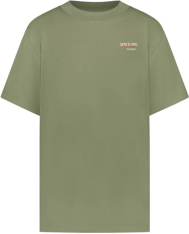 Cars T-shirt met backprint groen