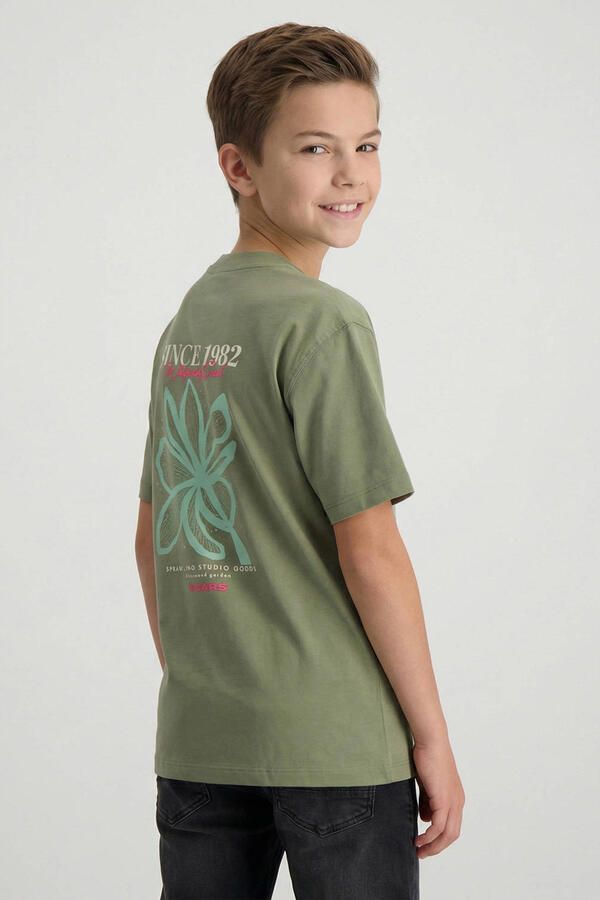 Cars T-shirt met backprint groen - Foto 2