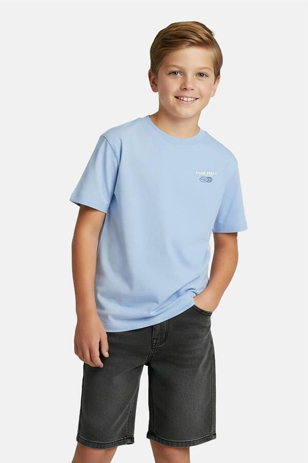 Cars T-shirt met backprint lichtblauw