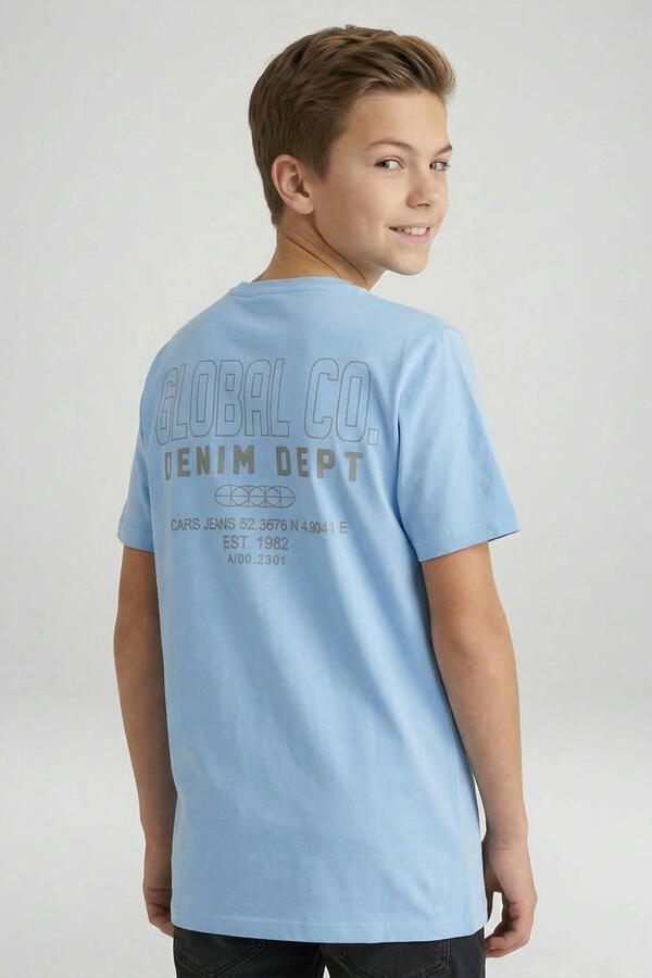 Cars T-shirt met backprint lichtblauw - Foto 2