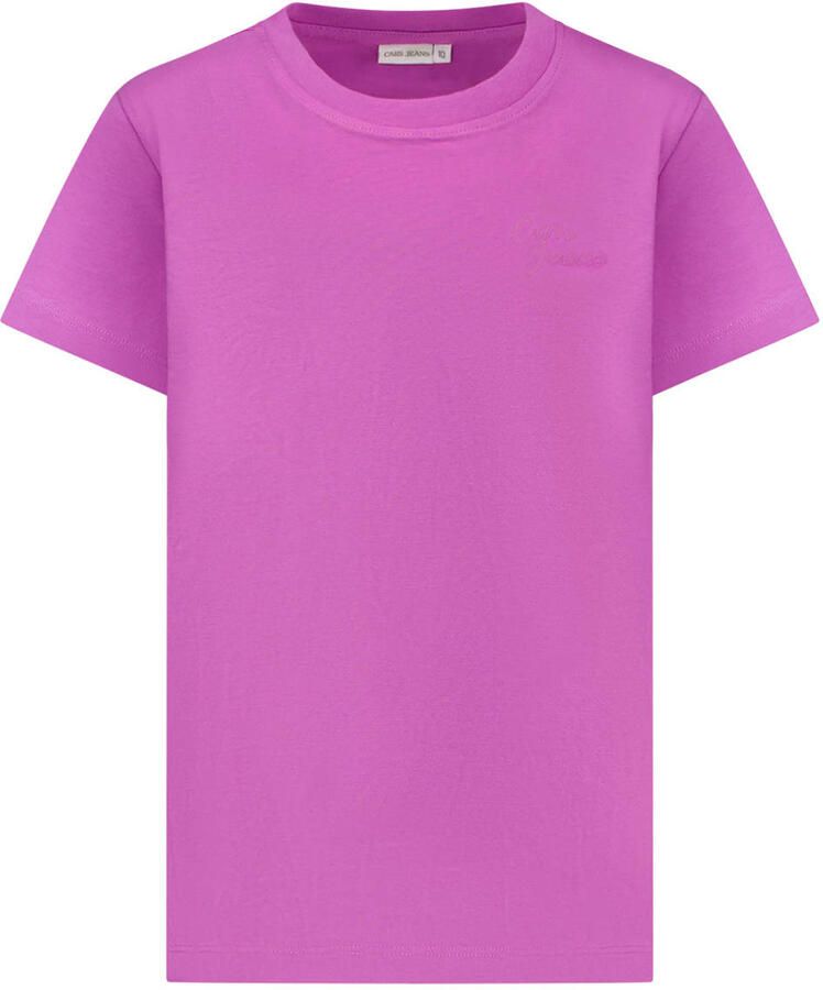 Cars T-shirt met backprint paars