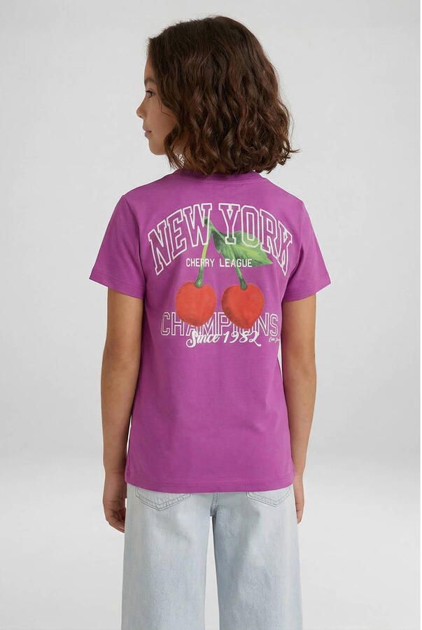 Cars T-shirt met backprint paars - Foto 3
