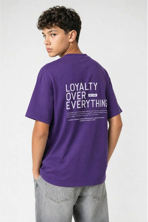 Cars T-shirt met backprint paars - Foto 2