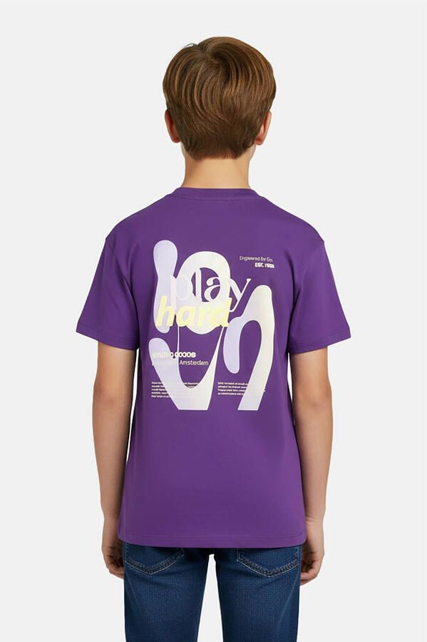 Cars T-shirt met backprint paars - Foto 3