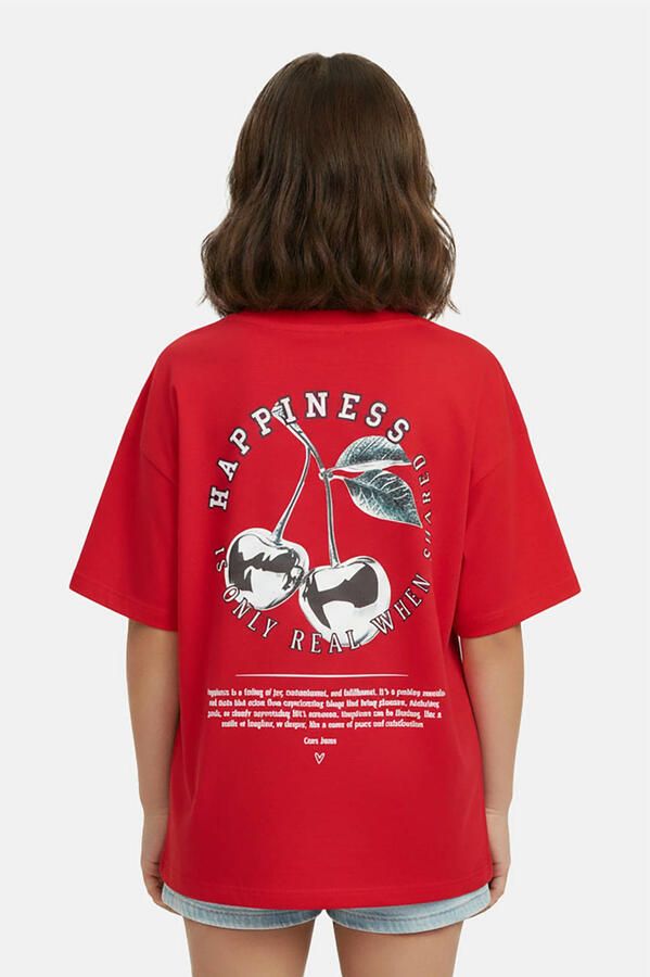 Cars T-shirt met backprint rood - Foto 2
