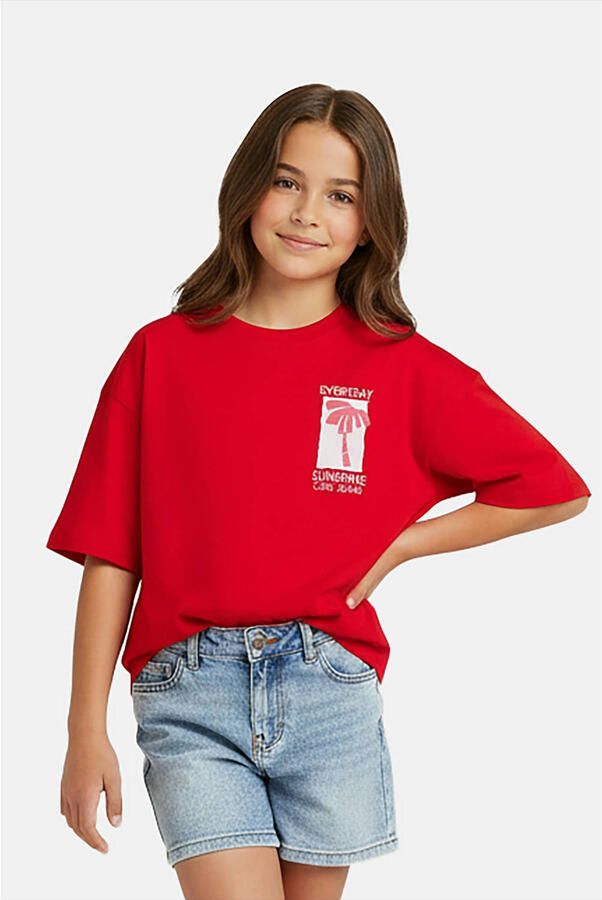 Cars T-shirt met backprint rood