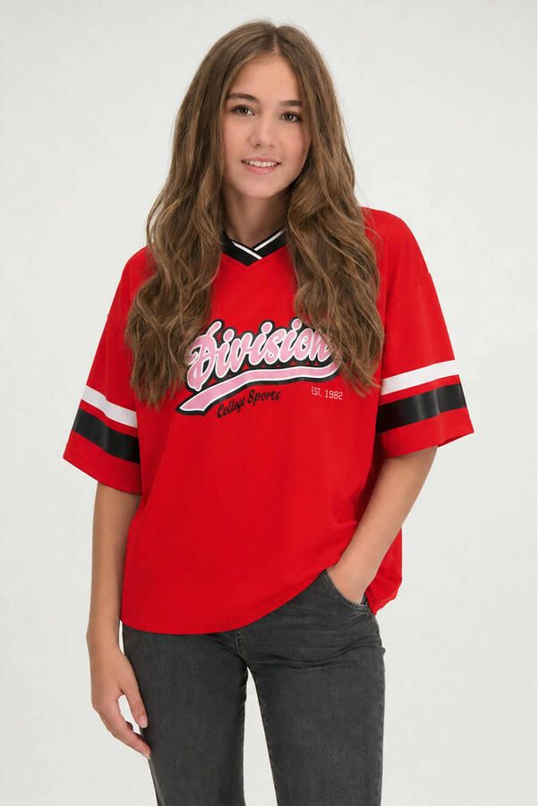 Cars T-shirt met backprint rood - Foto 3