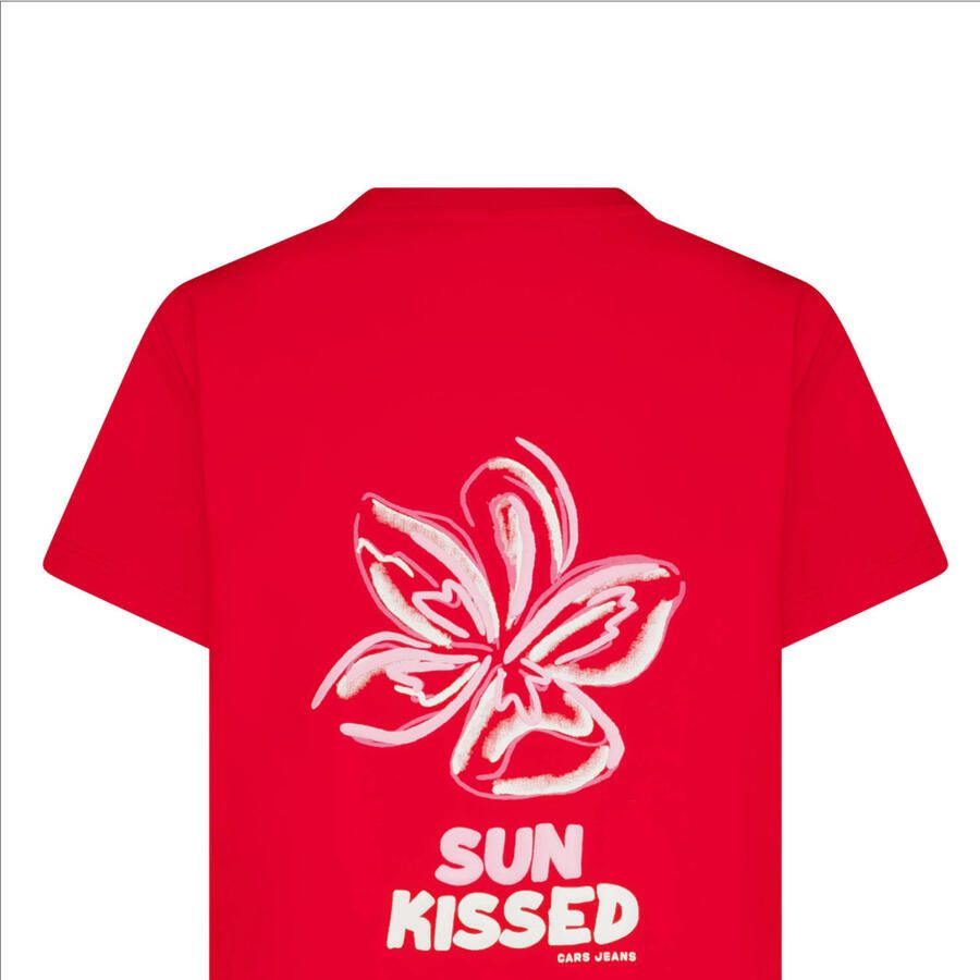 Cars T-shirt met backprint rood - Foto 2