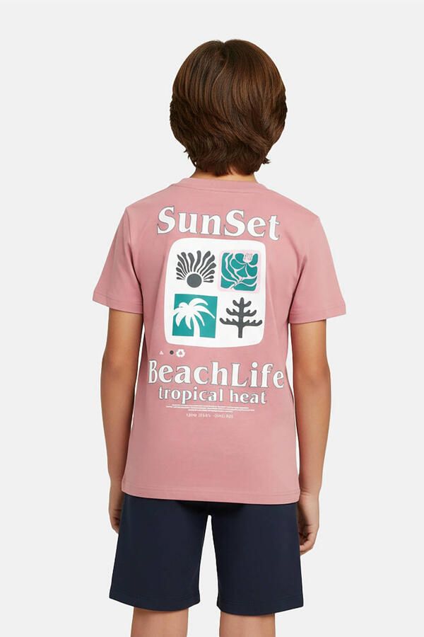 Cars T-shirt met backprint roze - Foto 3