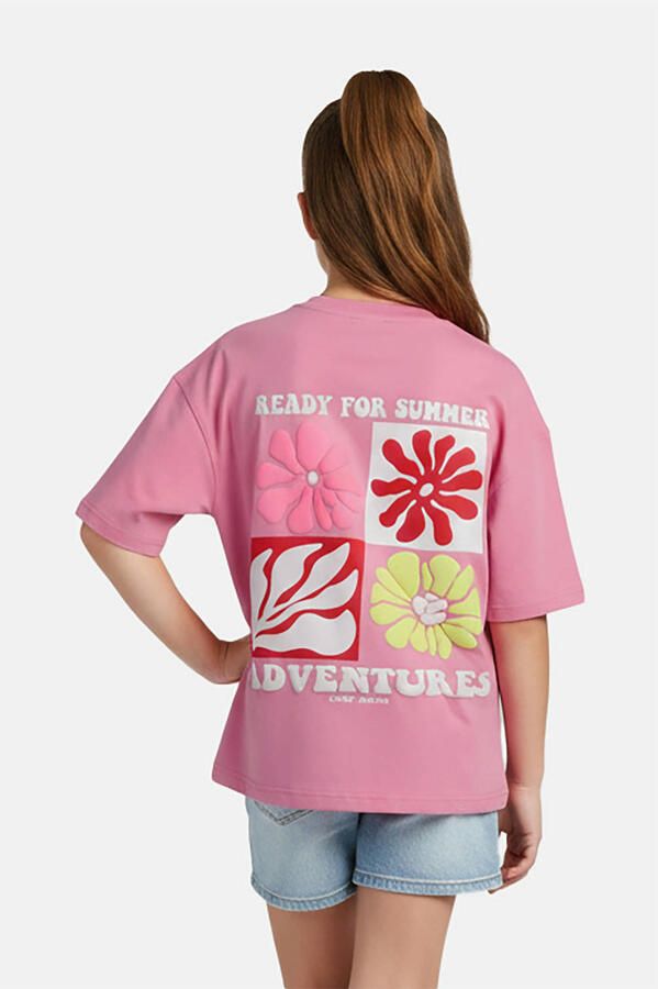 Cars T-shirt met backprint roze - Foto 2
