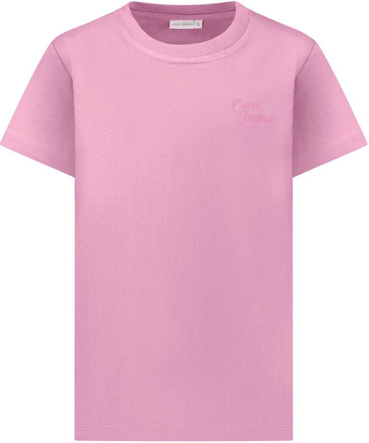 Cars T-shirt met backprint roze