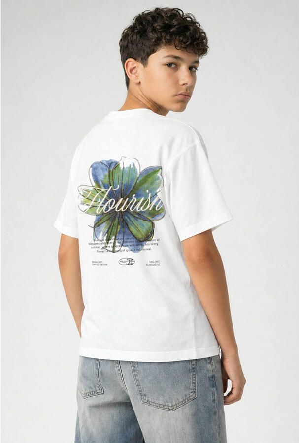Cars T-shirt met backprint wit - Foto 2