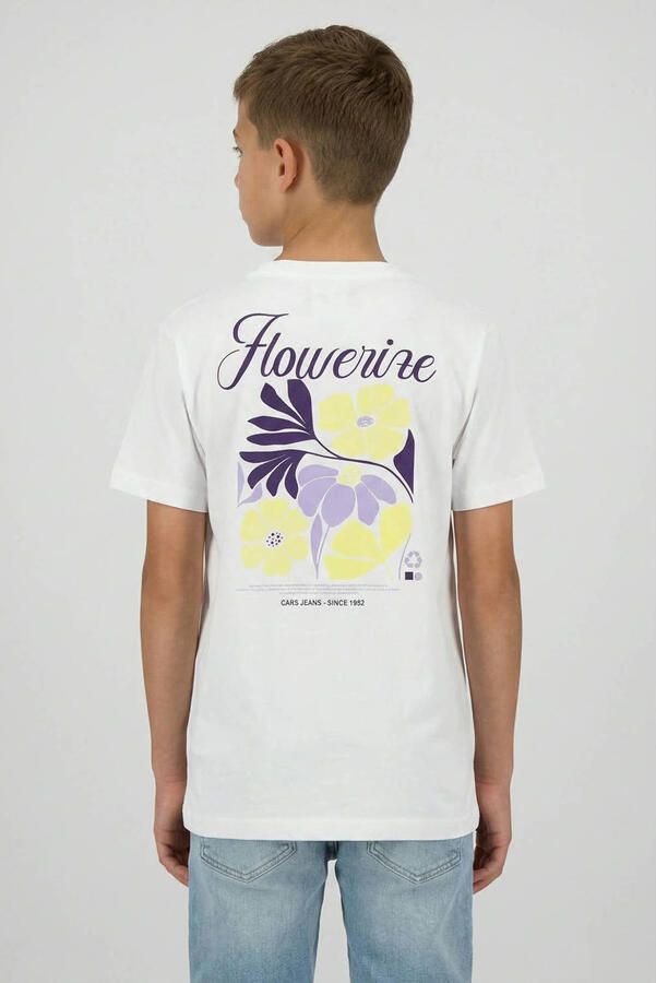 Cars T-shirt met backprint wit - Foto 2