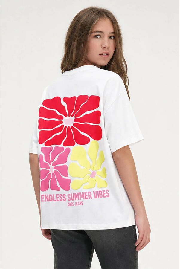 Cars T-shirt met backprint wit - Foto 3