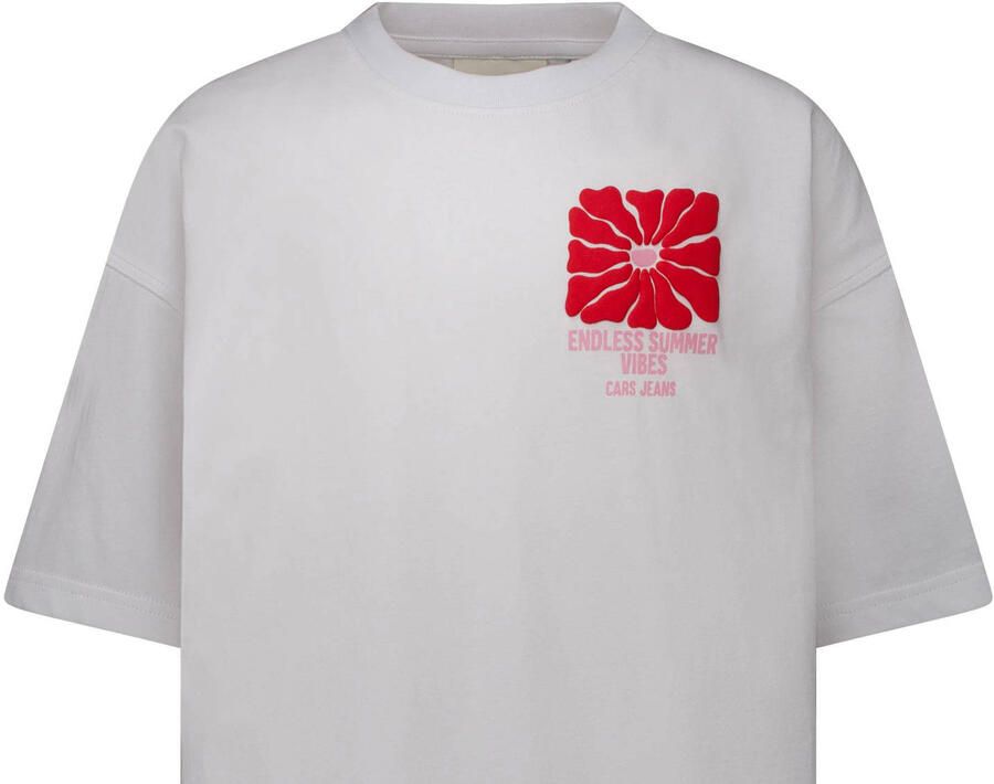 Cars T-shirt met backprint wit - Foto 2