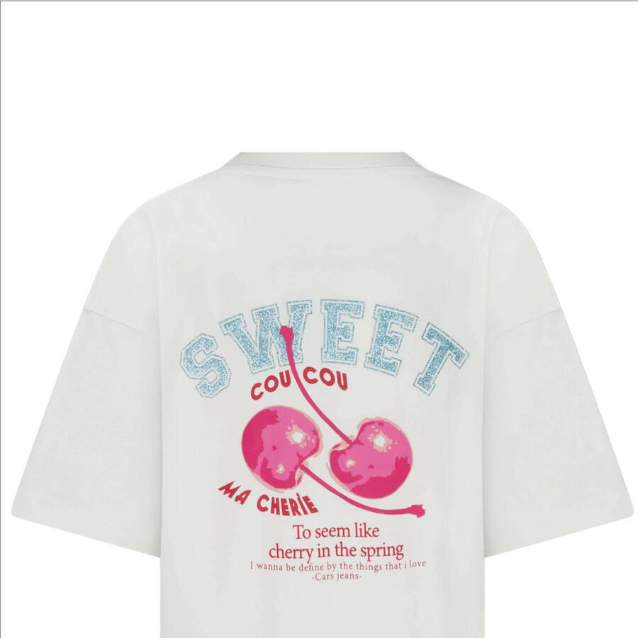 Cars T-shirt met backprint wit - Foto 2