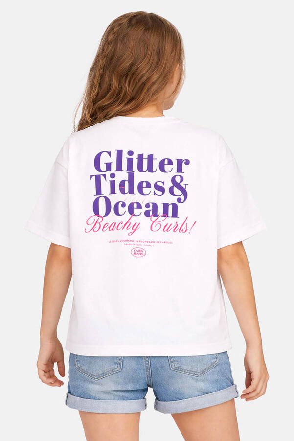 Cars T-shirt met backprint wit - Foto 3