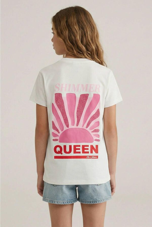 Cars T-shirt met backprint wit - Foto 3