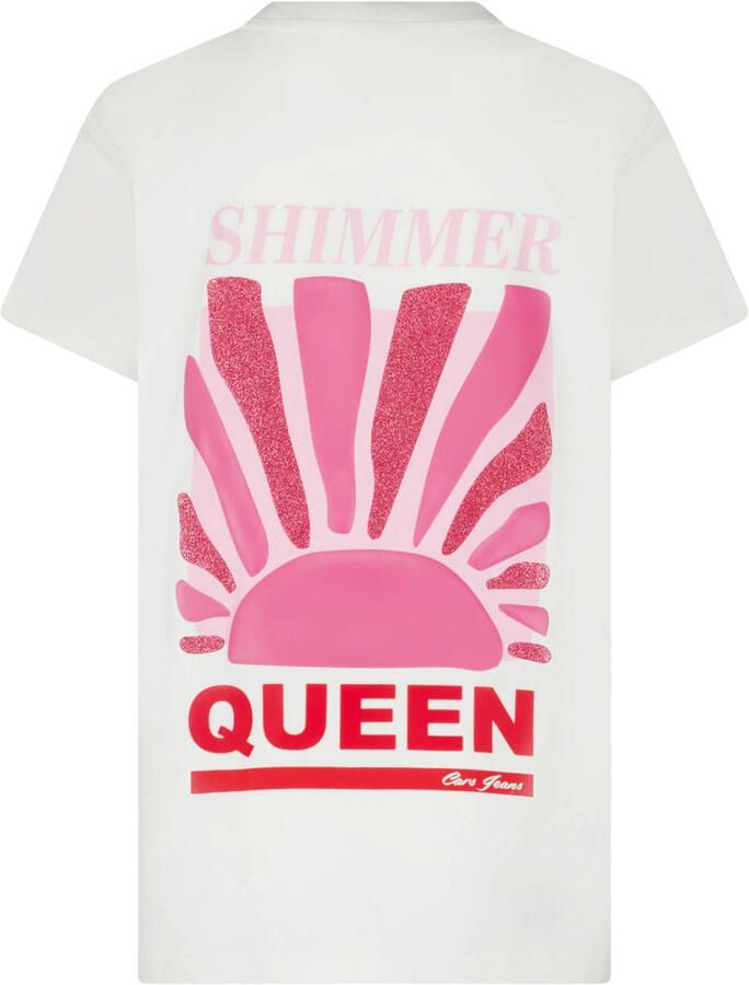 Cars T-shirt met backprint wit - Foto 2