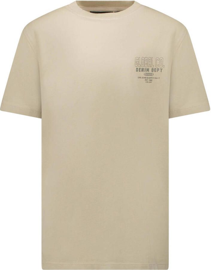 Cars T-shirt met backprint zand