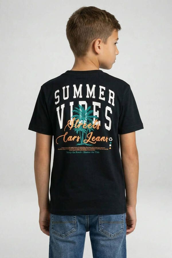 Cars T-shirt met backprint zwart - Foto 2