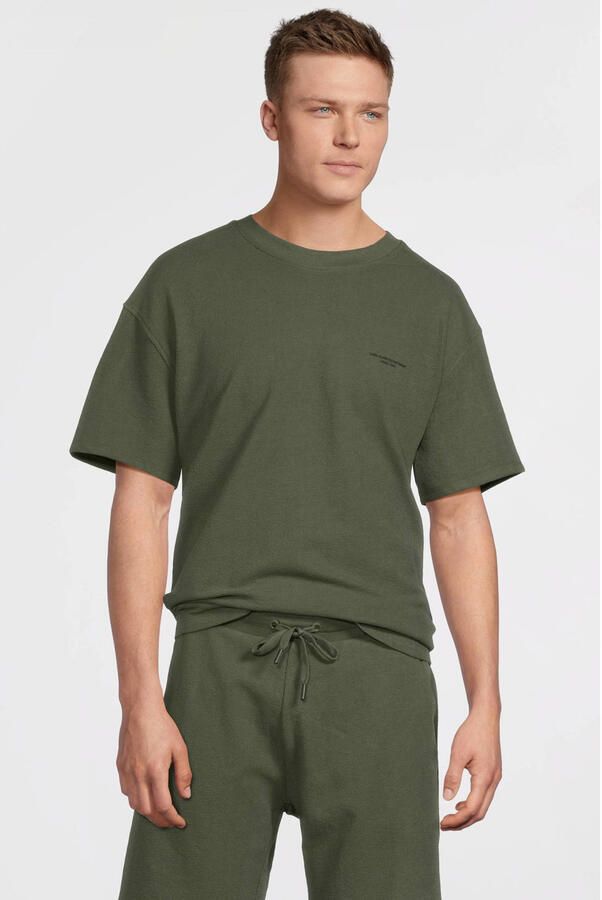 Cars T-shirt met short van badstof olijfgroen (set van 2) - Foto 2