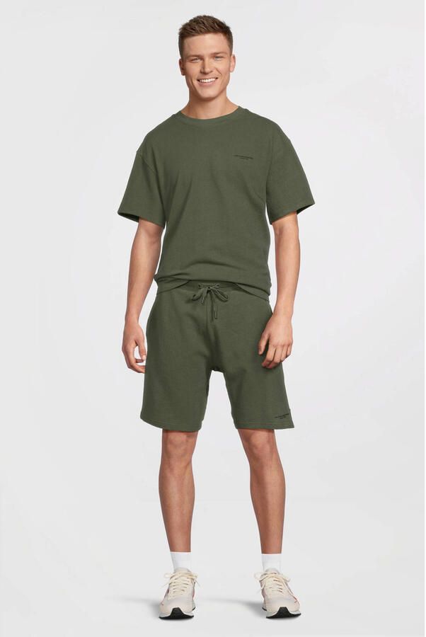 Cars T-shirt met short van badstof olijfgroen (set van 2) - Foto 3