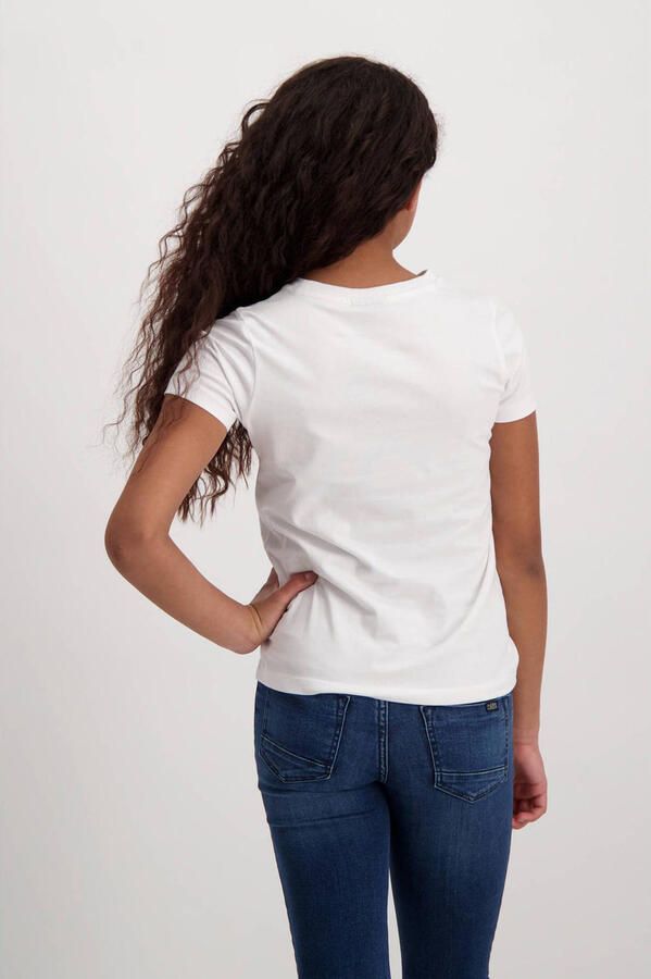 Cars T-shirt Seya met printopdruk wit Meisjes Stretchkatoen Ronde hals 116 - Foto 3