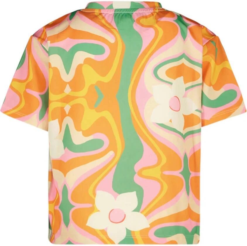 Cars tie-dye T-shirt SETU oranje groen Meisjes Polyester Ronde hals Tie-dye 116 - Foto 2