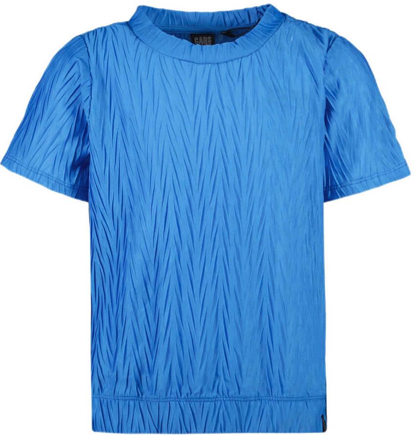 Cars top EHTY kobaltblauw Meisjes Polyester Ronde hals Effen 116