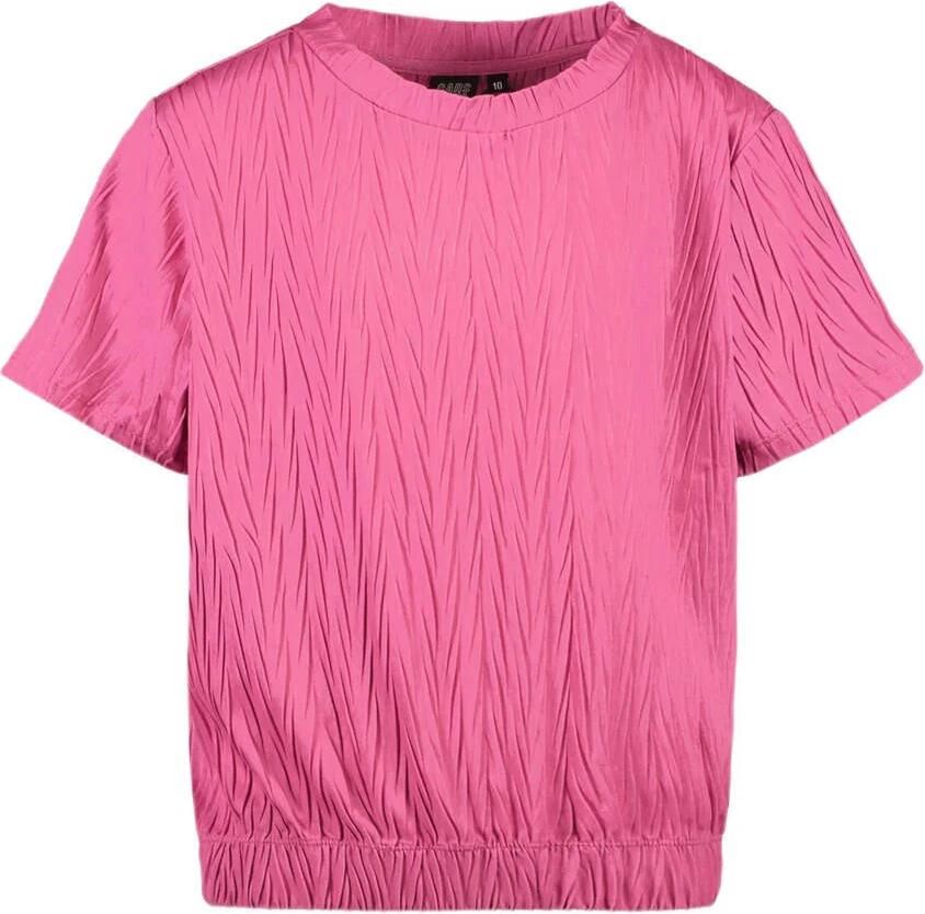 Cars top EHTY zoetroze Meisjes Polyester Ronde hals Effen 116