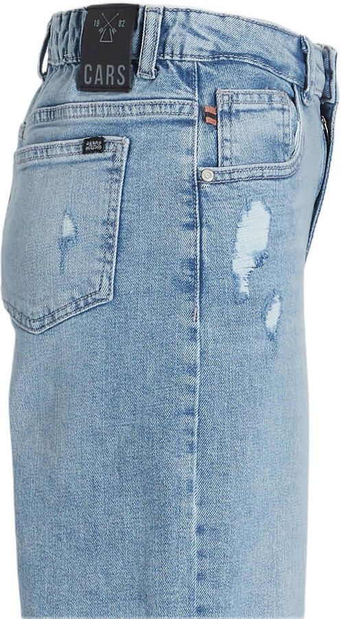 Cars wide leg jeans bleached damag Blauw Meisjes Katoen Effen 164 - Foto 4
